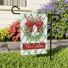 Picture of Christmas Garden Flag with Family Name - Personalized Christmas Outdoor Decor for Yard & Garden