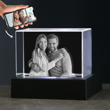 Picture of Custom Photo 3D Laser Crystal Landscape Straight Line