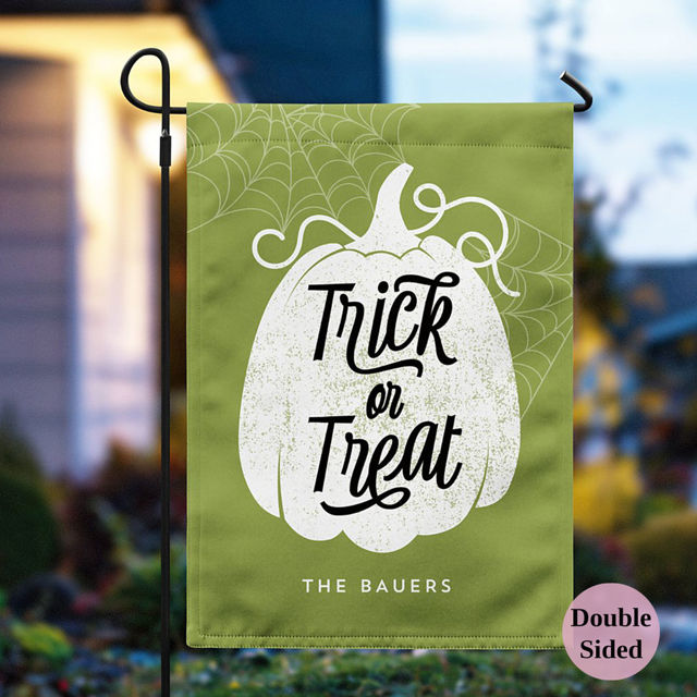 Picture of Hallowen Personalized Garden Flag - Outdoor Decor for Home or Garden