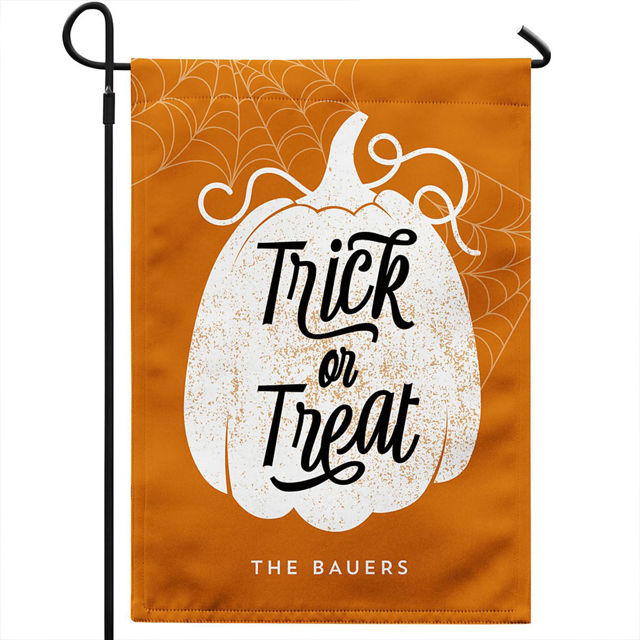 Picture of Hallowen Personalized Garden Flag - Outdoor Decor for Home or Garden