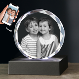 Picture of Custom Photo 3D Laser Crystal Sphere