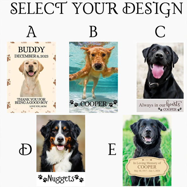 Picture of Custom Pet Memorial Garden Flag with Photo - Personalised  Memorial Flag for Pets