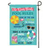 Picture of Custom Swimming Pool Garden Flag - Personalized Summer Season Flag - Swimming Pool Decor