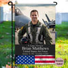 Picture of Personalized Veteran Memorial Garden Flag - Custom Photo Memorial Garden Flag