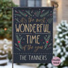 Afbeeldingen van Kersttuinvlag met namen - Gepersonaliseerde buitendecoratie voor tuin en terras