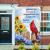 Picture of Personalized Memorial Garden Flag with Cardinals - Custom Outdoor Decor for Yard & Garden