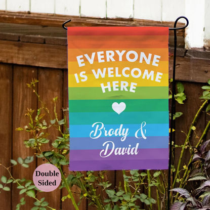 Picture of We're All in This Together - Personalized Flag with Name