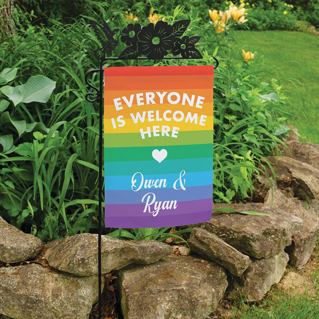 Picture of We're All in This Together - Personalized Flag with Name