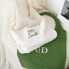 Picture of Custom Crochet Mesh Beach Tote - Custom Crochet Embroidered Beach Tote - Custom Name Knit Tote