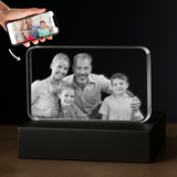 Picture of Custom Photo 3D Laser Crystal Rounded Corner Landscape