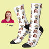 Picture of Custom Photo Face Socks for Family - Lovely Socks with Popular Cartoon Elements - Gift for Boys and Girls