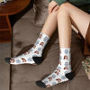 Picture of Custom Photo Face Socks for Family - Lovely Socks with Popular Cartoon Elements - Gift for Men, women and Kids