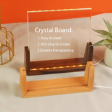 Picture of Custom Crystal Night Light: Personalized Crystal Photo Frame With Warm Base