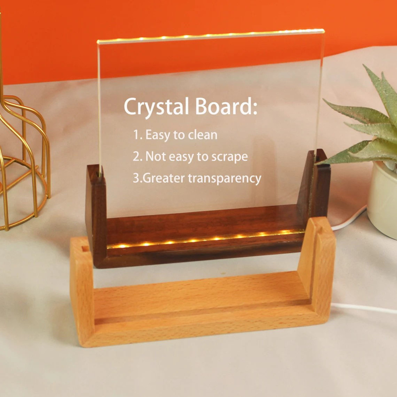 Picture of Custom Crystal Night Light: Personalized Crystal Photo Frame With Warm Base