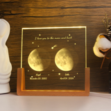 Picture of Custom Crystal Night Light: Personalized Crystal Photo Frame With Warm Base