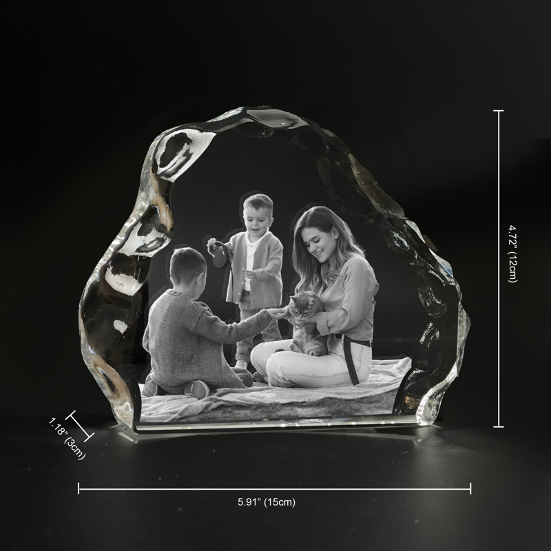 Picture of Custom 3D Laser Crystal  in Iceberg