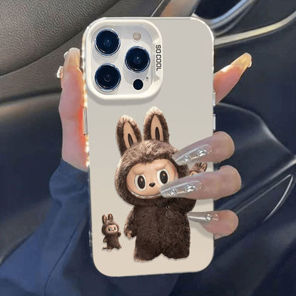Picture of Cartoon Labubu Phone Case - Kawaii Cute Style for iPhone - Fun Character Gift