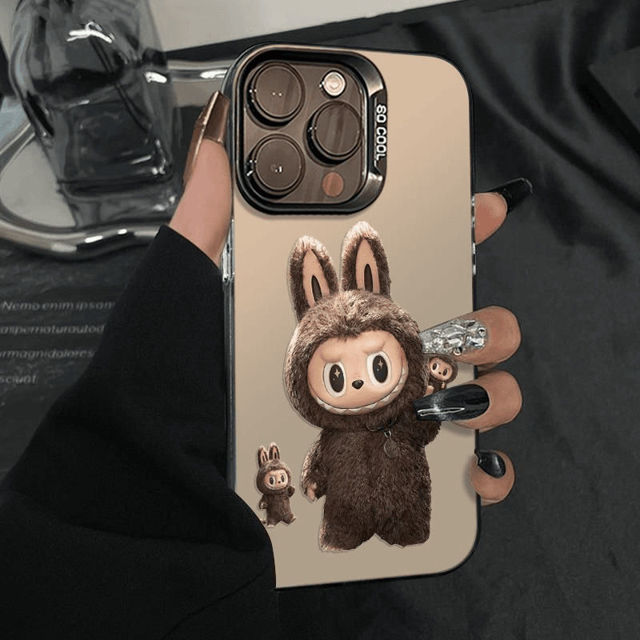 Picture of Cartoon Labubu Phone Case - Kawaii Cute Style for iPhone - Fun Character Gift