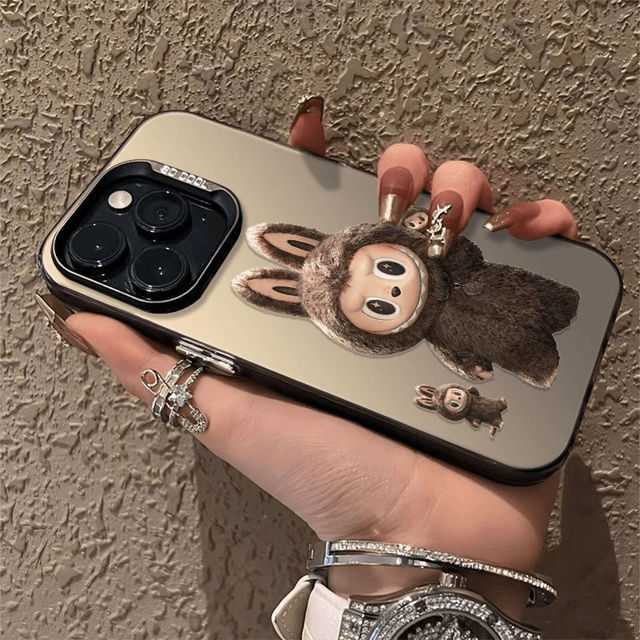 Picture of Cartoon Labubu Phone Case - Kawaii Cute Style for iPhone - Fun Character Gift