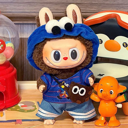 Picture of Little Blue Sesame - Custom Labubu Clothing Sets - Doll Not Included