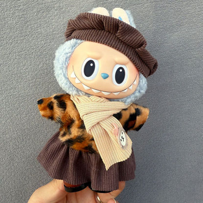 Picture of Custom Labubu Clothing Sets - Leopard Print Girl - Doll and Shoes Not Included