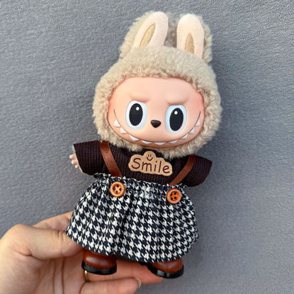 Picture of Custom Labubu Clothing Sets - Retro Plaid - Doll and Shoes Not Included