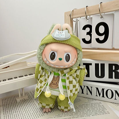 Picture of Custom Labubu Clothing Sets - Haute Couture Green Suit - Doll and Shoes Not Included