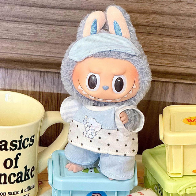 Picture of Blue Elephant - Custom Labubu Clothing Sets - Doll Not Included