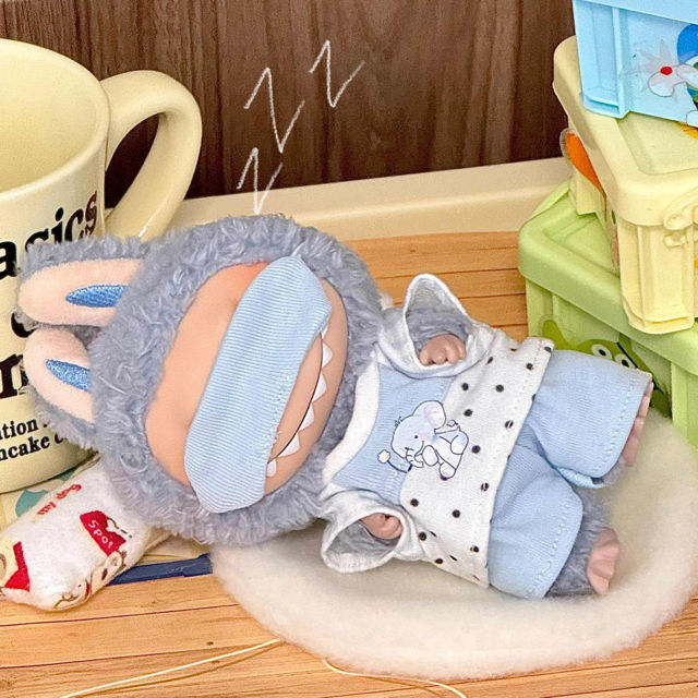 Picture of Blue Elephant - Custom Labubu Clothing Sets - Doll Not Included