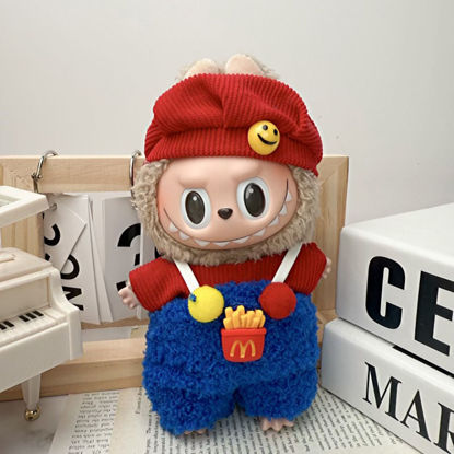 Picture of Custom Labubu Clothing Sets - Red and Blue M - Doll and Shoes Not Included