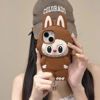 Picture of Cartoon Labubu iPhone Case - Soft Silicone Back Cover - Kawaii Cute Style for iPhone - Fun Character Gift