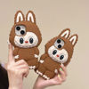 Picture of Cartoon Labubu iPhone Case - Soft Silicone Back Cover - Kawaii Cute Style for iPhone - Fun Character Gift