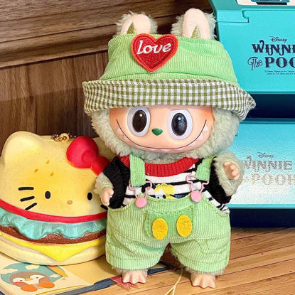 Picture of Custom Labubu Clothing Sets - Grass Green Corduroy Set - Doll Not Included