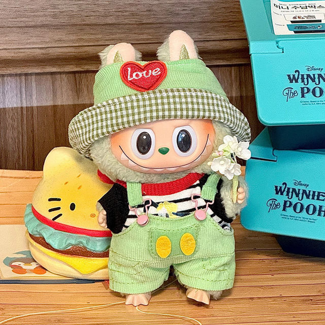 Picture of Custom Labubu Clothing Sets - Grass Green Corduroy Set - Doll Not Included