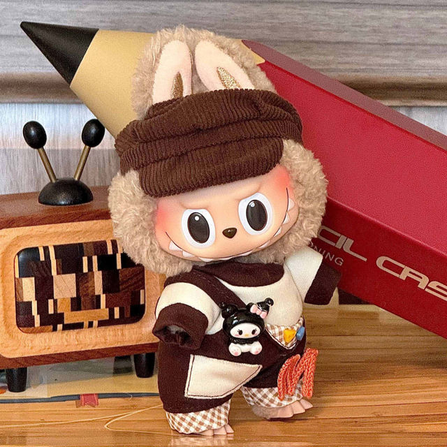 Picture of Custom Labubu Clothing Sets - Chocolate Corduroy Set - Doll Not Included