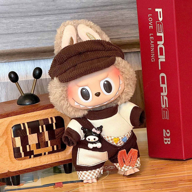 Picture of Custom Labubu Clothing Sets - Chocolate Corduroy Set - Doll Not Included
