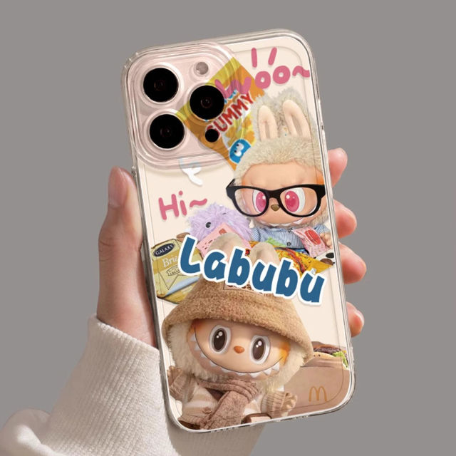 Picture of Cartoon Labubu Phone Case - Kawaii Cute Style for iPhone and Galaxy - Fun Character Gift