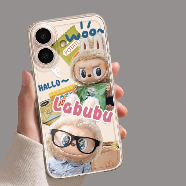 Picture of Cartoon Labubu Phone Case - Kawaii Cute Style for iPhone and Galaxy - Fun Character Gift
