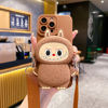 Picture of Cartoon Labubu Phone Case with Coin Purse and Lanyard - Kawaii Cute Style for iPhone - Fun Character Gift
