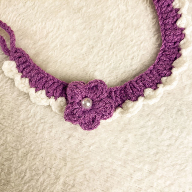 Picture of Handmade Purple Skirt Knitted Set - Custom Labubu Clothing Sets - Doll Not Included