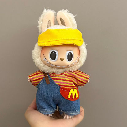 Picture of Clothes Only for 17cm Labubu Plush Doll – Fits Sitting Party Series Gen 1 & 2 – Outfit for Plush Toy Accessories