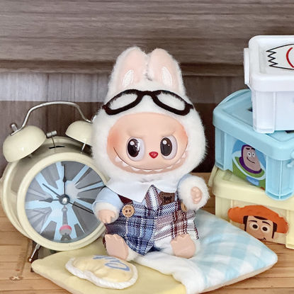 Picture of Custom Gen 1 & 2 Labubu Clothing Sets - Baby Bear Overalls - Clothes Only for 17cm Labubu Plush Doll - Doll and Shoes Not Included