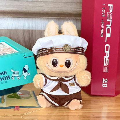 Picture of Custom Gen 1 & 2 Labubu Clothing Sets - Sailor Outfit - Clothes Only for 17cm Labubu Plush Doll - Doll and Shoes Not Included