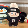 Picture of Custom Gen 1 & 2 Labubu Clothing Sets - All-Black Cool Style - Clothes Only for 17cm Labubu Plush Doll - Doll and Shoes Not Included