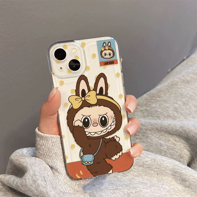 Picture of Lovely Cartoon Labubu Phone Case - Kawaii Cute Style for iPhone - Fun Character Gift