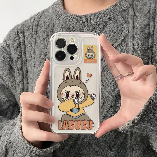 Picture of Lovely Cartoon Labubu Phone Case - Kawaii Cute Style for iPhone - Fun Character Gift