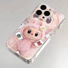 Picture of Cartoon Labubu Phone Case - Pink and Brown Style for iPhone - Fun Character Gift