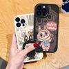 Picture of Cartoon Labubu Phone Case - Full-Covered Painted Phone Case for iPhone - Fun Character Gift