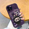Picture of Cartoon Labubu Phone Case - Full-Covered Painted Phone Case for iPhone - Fun Character Gift