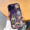 Picture of Cartoon Labubu Phone Case - Full-Covered Painted Labubu Family Phone Case for iPhone - Fun Character Gift